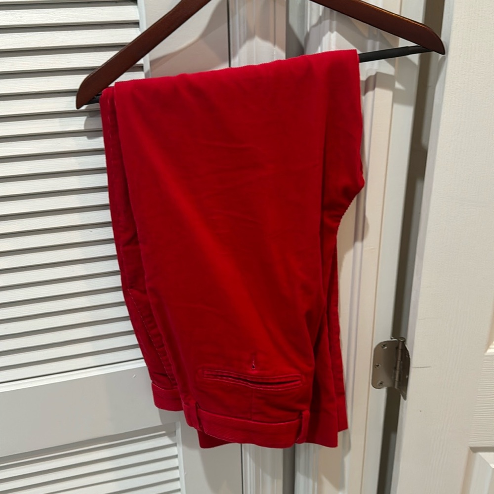 Men’s VV Red Corduroy Pants